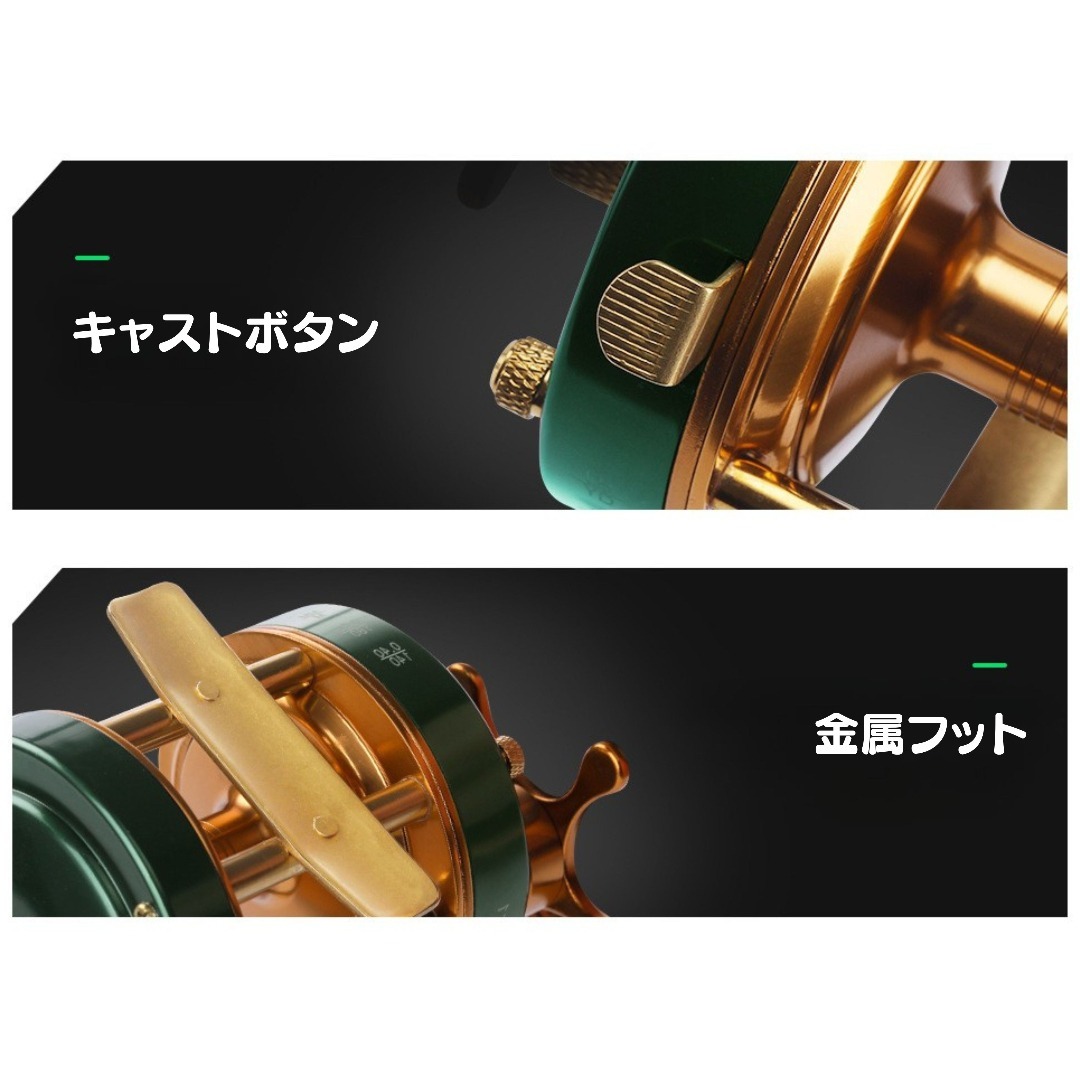 ベイトリール ビッグベイトリール リール 両軸リール 釣りリール 左