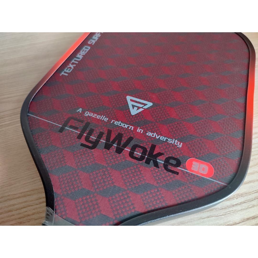 ピックルボール パドル KEVLAR ケブラー 赤い 黒 16mm Flyの通販 by