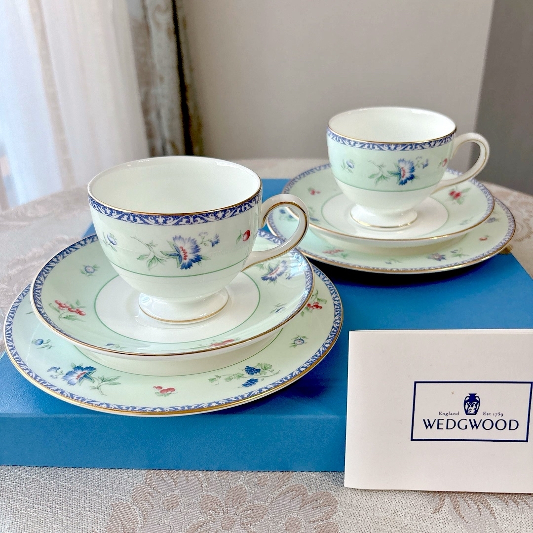 WEDGWOOD - 200周年記念🩵未使用🩵ウェッジウッド🩵メドウフィールド