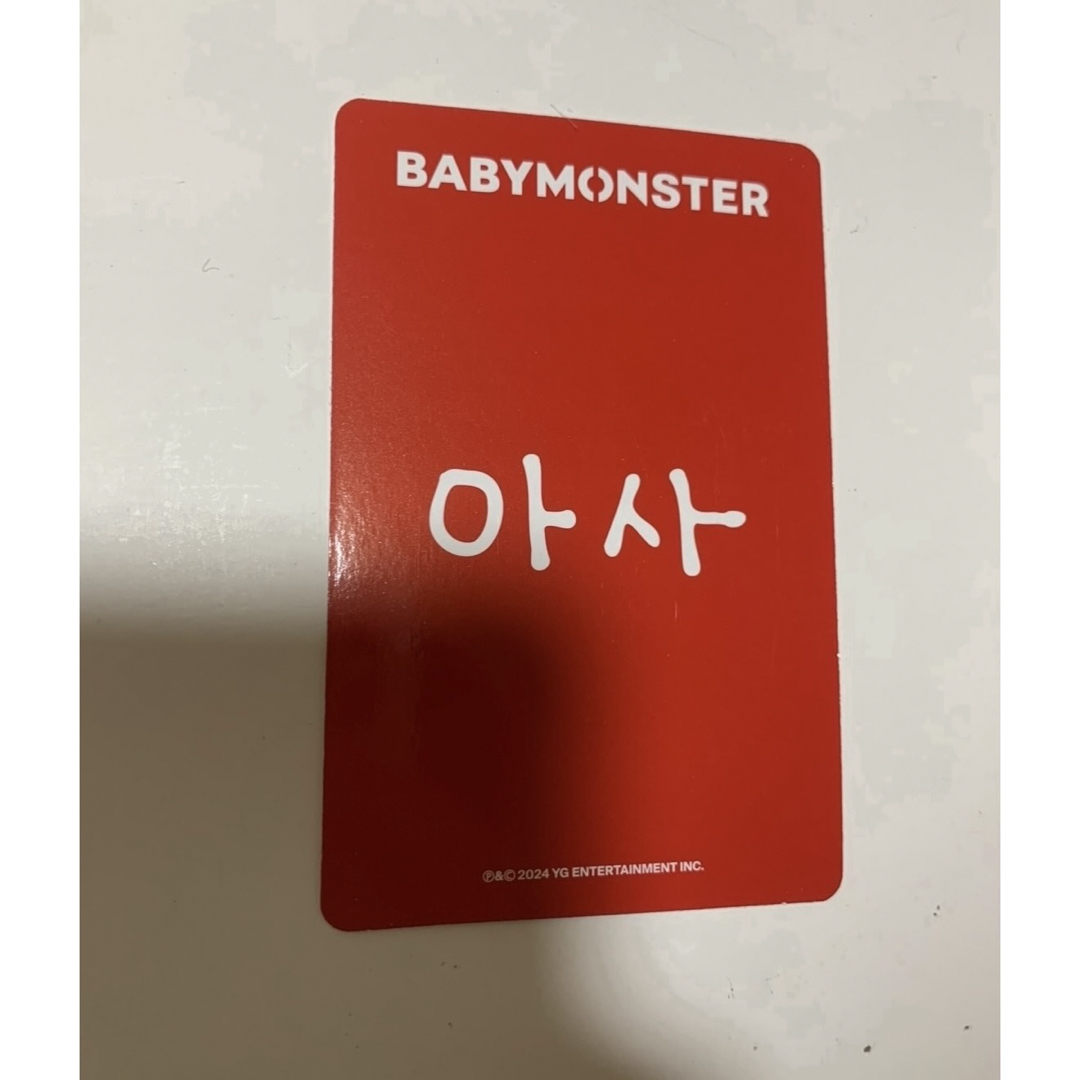 Babymonster アサ 公式トレカ Popup特典 ②の通販 by i.m's shop｜ラクマ