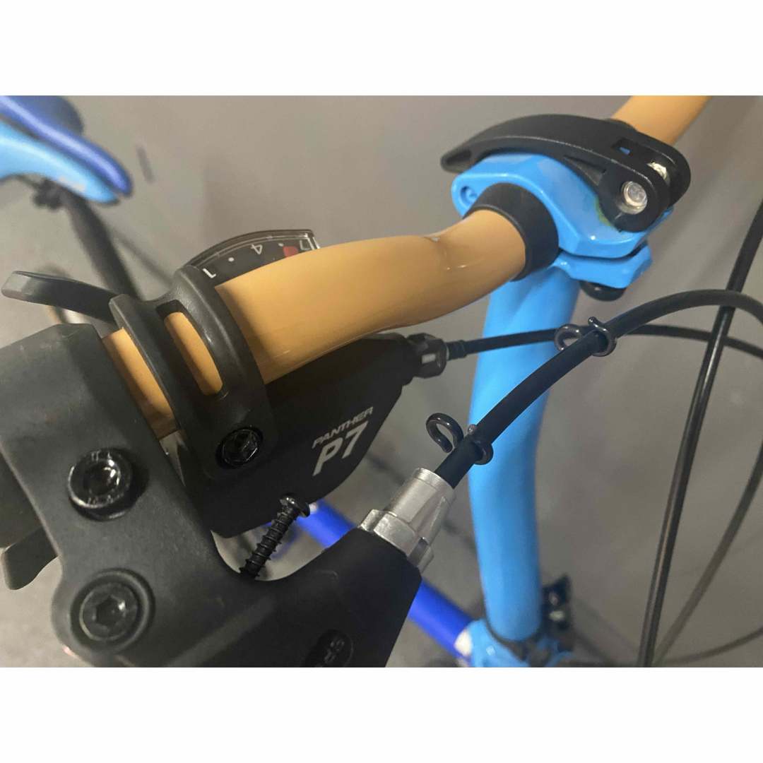 美品 新品未使用 Panther 20インチ折りたたみ自転車 スカイブルーの