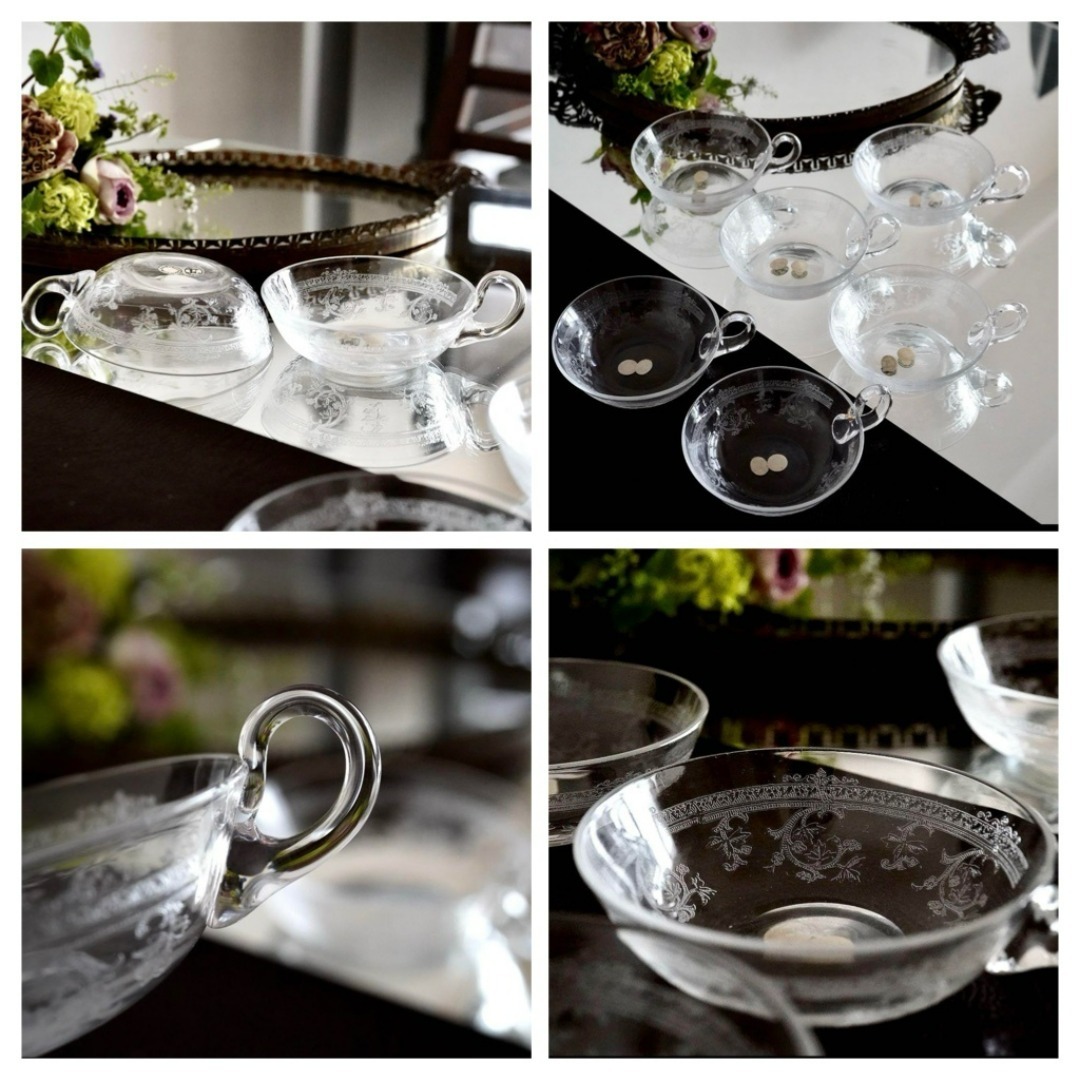 Baccarat - 希少☆アンティーク サンルイ☆メス（METZ）☆アイスカップ