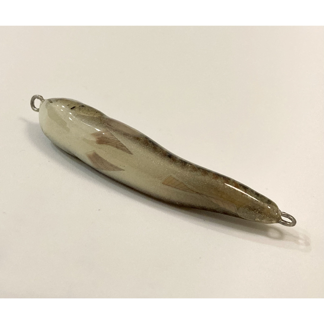 超リアル！】ハンドメイドルアー ハゼ60mm ライブグレー シンキング