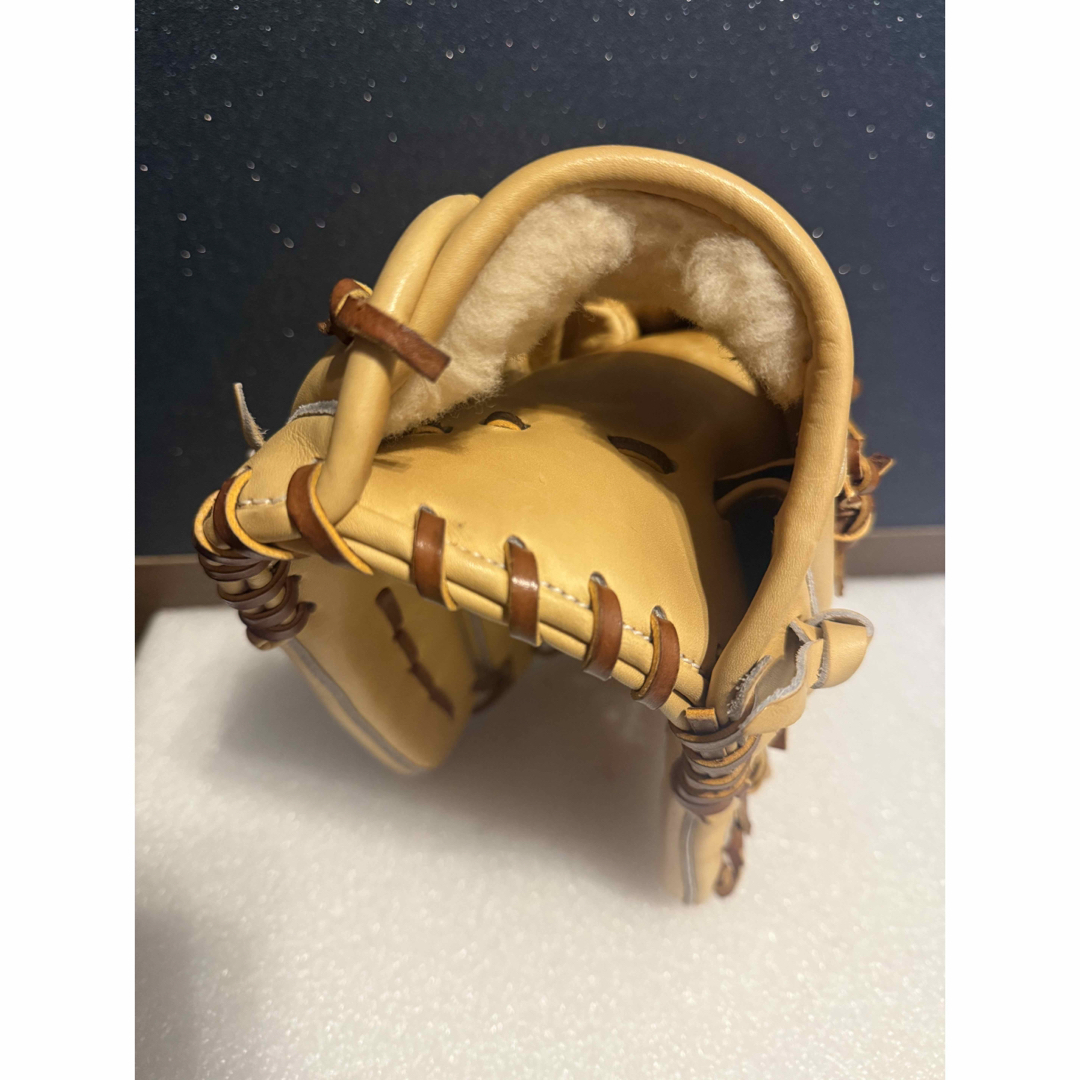 ☆未使用.日本製☆ オーダー ノーブランド 硬式 外野手用 キャメル