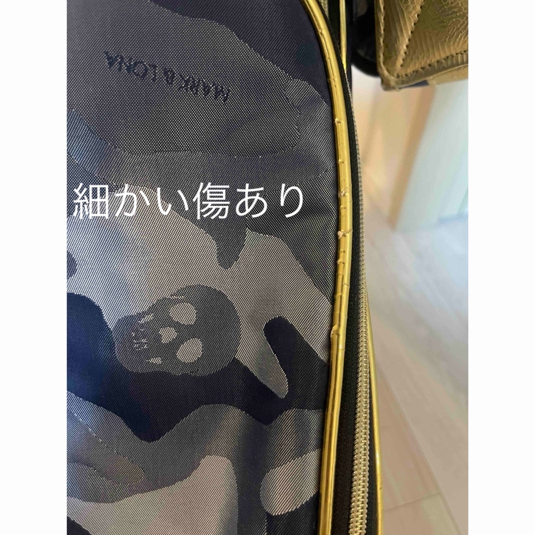 MARK&LONA - マークアンドロナ キャディバッグ ゴールド✖️グレーの