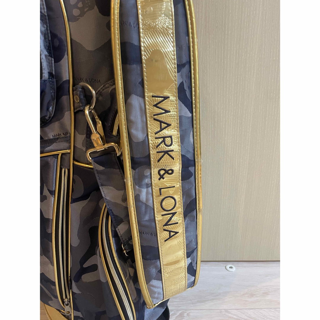 MARK&LONA - マークアンドロナ キャディバッグ ゴールド✖️グレーの