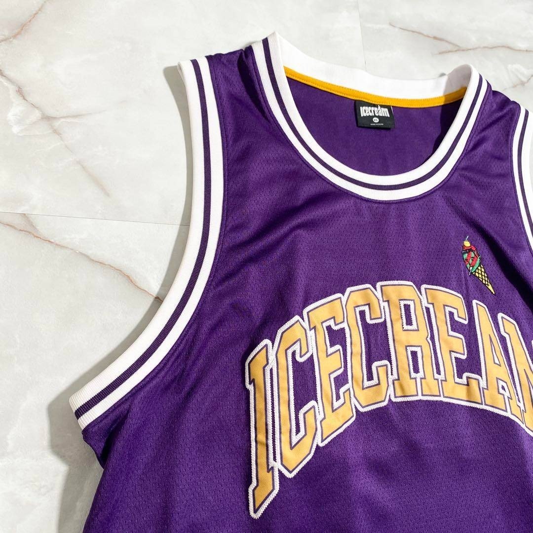 ICE CREAM - A17234 美品 アイスクリーム ランニングドッグバスケ