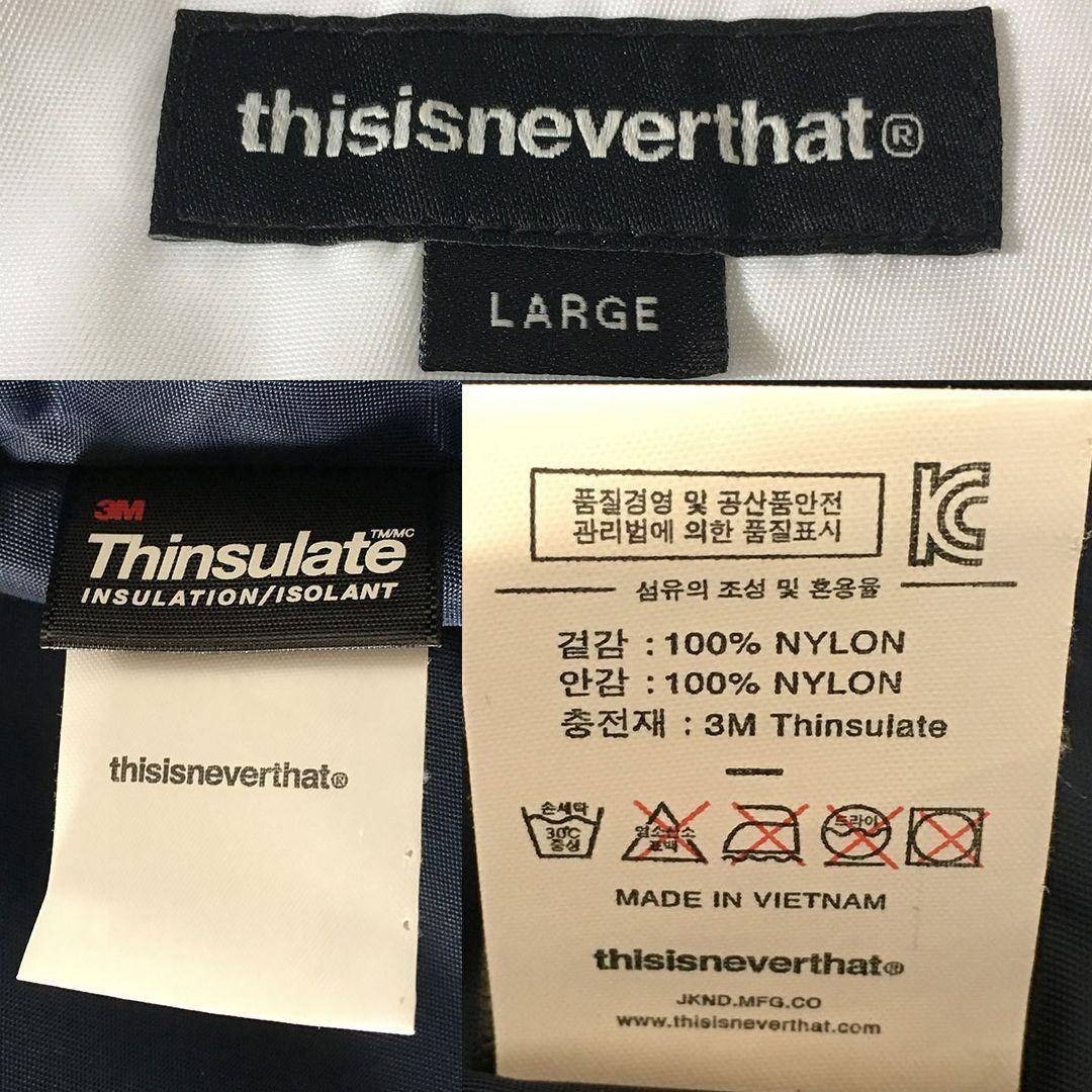 thisisneverthat - 新品未使用 thisisneverthat ネバザ パデットコート