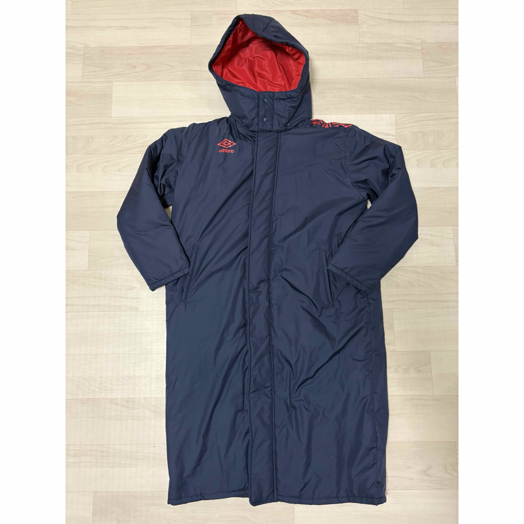 アンブロUmbroベンチコート160サイズ、ネイビー/レッド - アンブロ