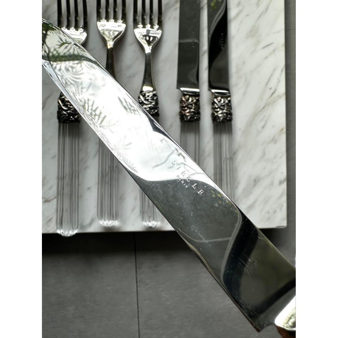 Christofle - 値下☆パリ 高級カトラリー シエクル クリスタルハンドル