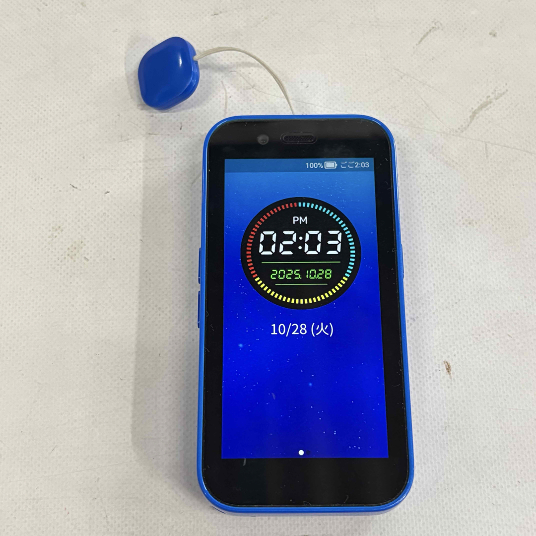 Softbank - （1022）ソフトバンク キッズフォン3 ZESBX3 青の通販 by