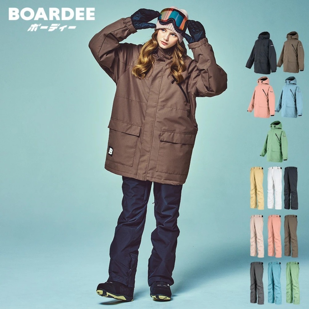 スノボウェア レディース上下セット スノーボードウェア ボーディー