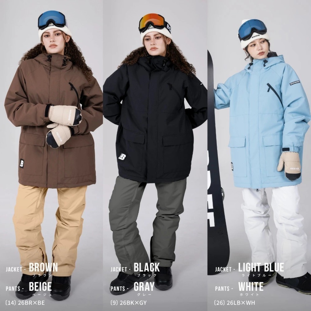 スノボウェア レディース上下セット スノーボードウェア ボーディー