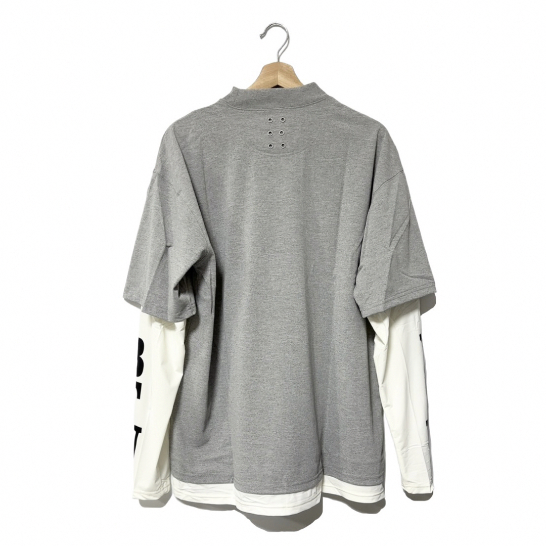 ラッセルノ ゴルフ レイヤード プリント モックネック L/S グレー L 5