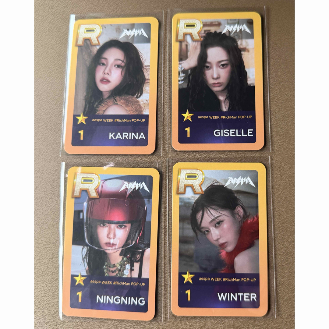 aespa - aespa ポップアップ superstar rich man 全メンバーセットの