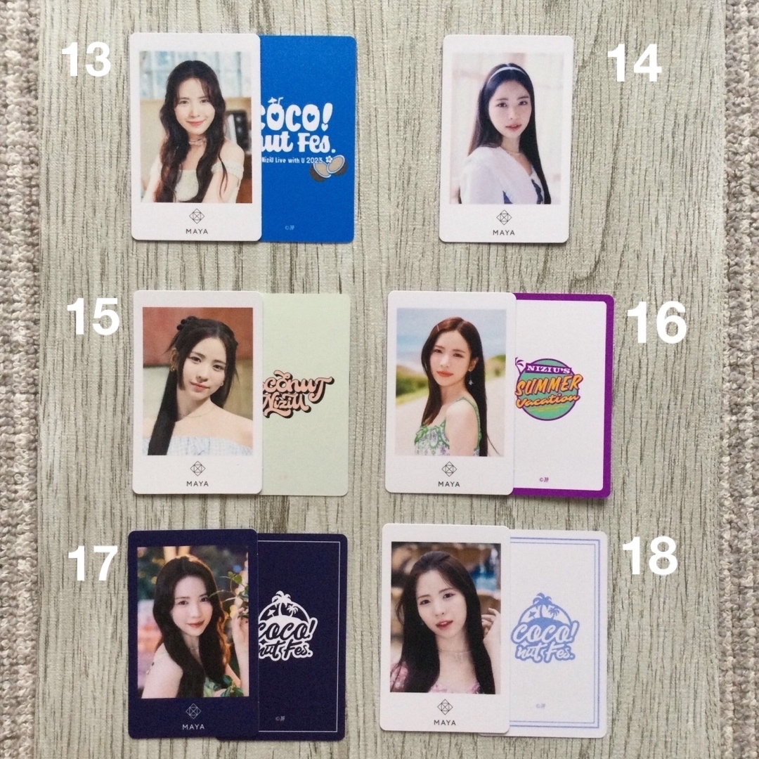 NiziU - NiziU マヤ フォトカード WithU ニジュー maya トレカ