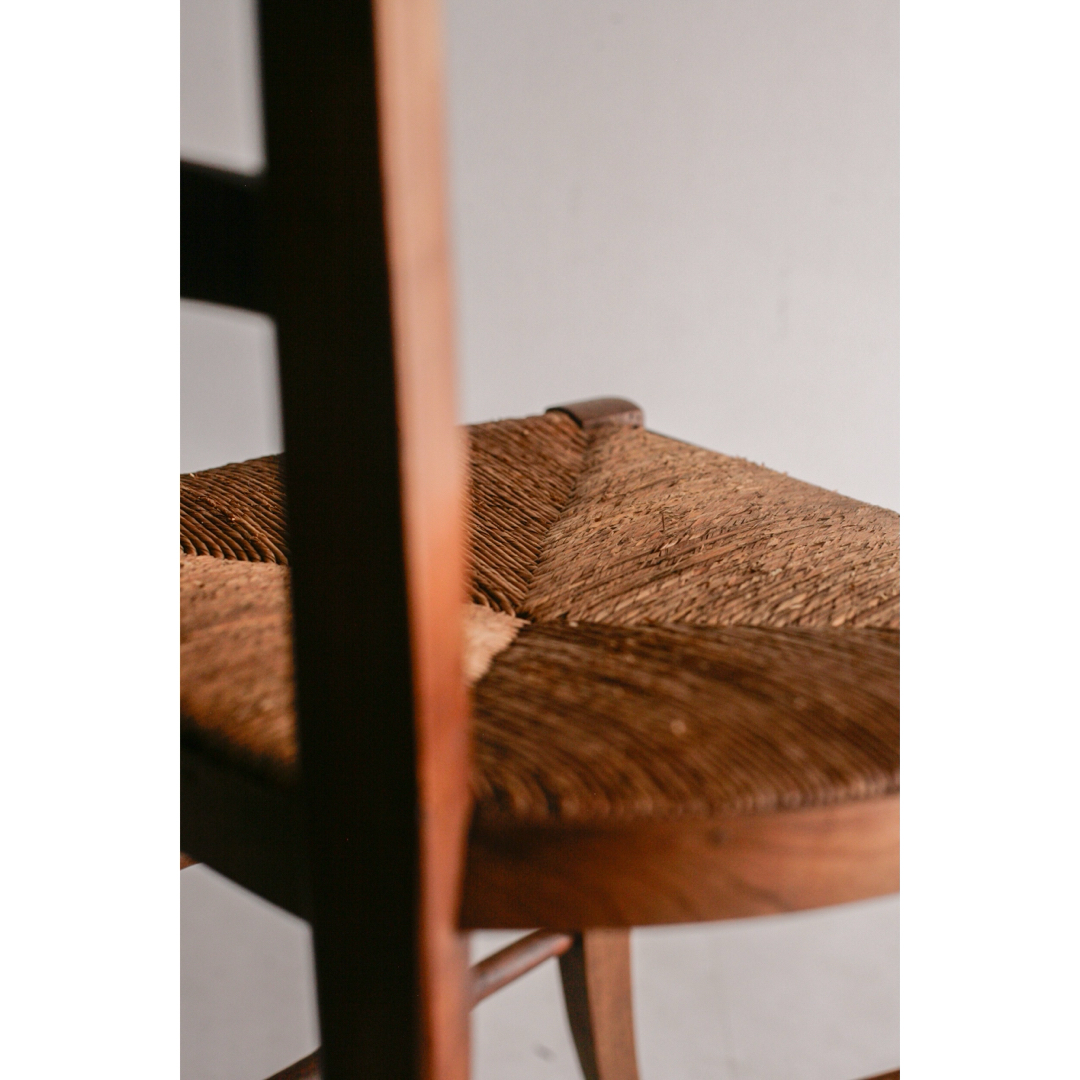 フランスアンティーク ラッシュ編み チェア ダイニングチェア 古家具