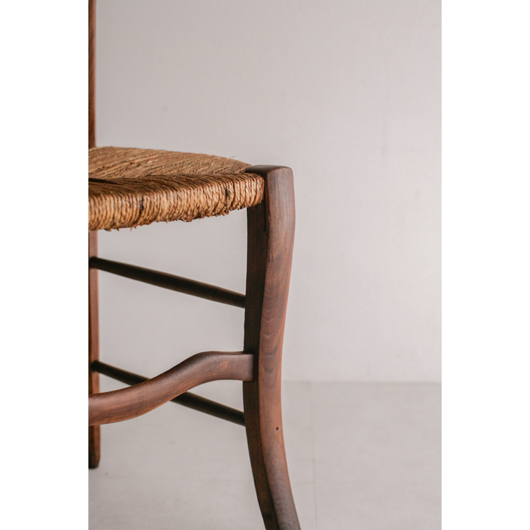 Brocante - フランスアンティーク ラッシュ編みチェア ブロカント 無垢