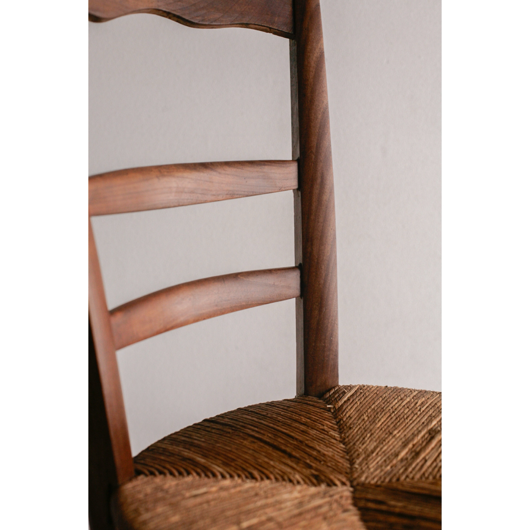 Brocante - フランスアンティーク ラッシュ編みチェア ブロカント 無垢