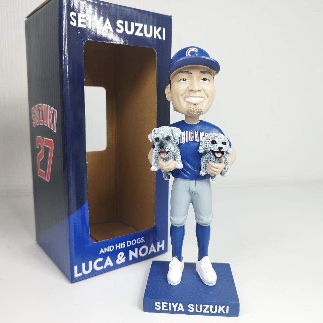 鈴木誠也 シカゴ・カブス ボブルヘッド 非売品 新品 2025 犬 い I076の