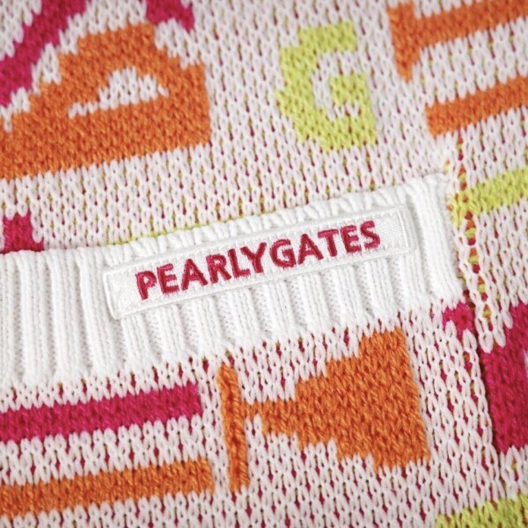 PEARLY GATES - 【PEARLY GATES】秋冬 ウール混 フリンジニット