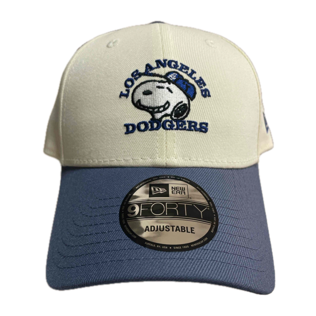 NEW ERA - PEANUTS+L.Aドジャースコラボ9FORTYキャップ クローム