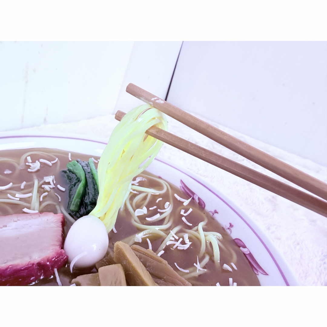 昭和レトロ 食品サンプル 中華そば 日本製 職人手作り リアル模型