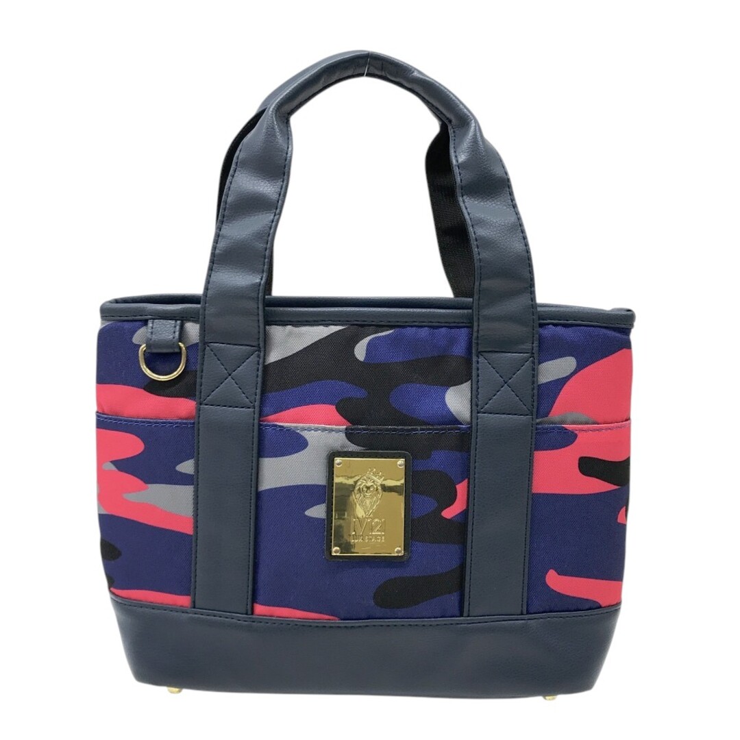 V12 ヴィトゥエルヴ カートバッグ カモフラ 迷彩柄 ネイビー系