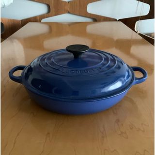 LE CREUSET - ル・クルーゼ鍋ネイビー29cmお値下げの通販 by きなこ's