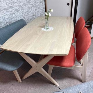 ニトリ - テーブル ニトリ ローテーブル ハロー ホワイトの通販 by