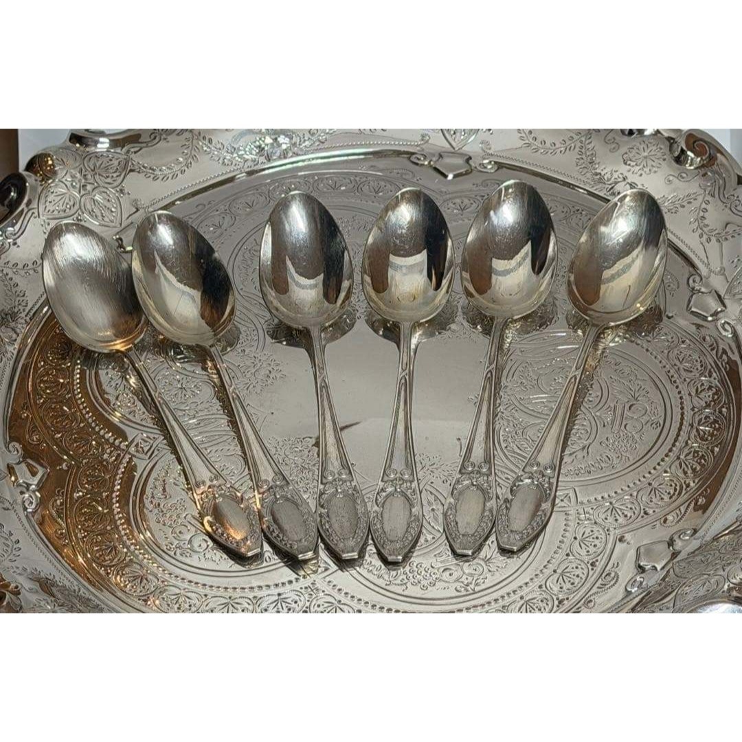 超お得】No2【純銀・ソリッドシルバー】 6本セットスプーンの通販 by