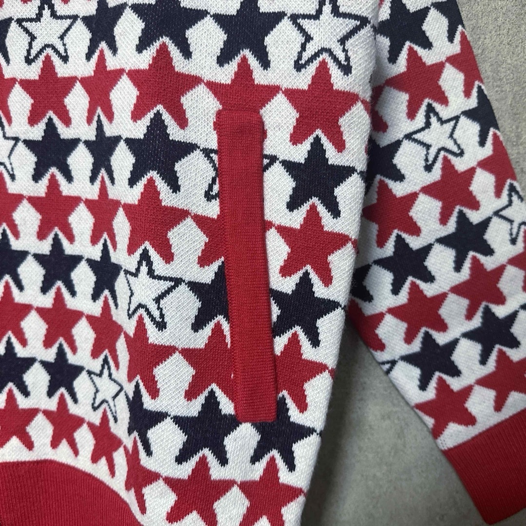 PING - 【新品】 PING ピン 総柄 星 ウール混 ニット ジャケット