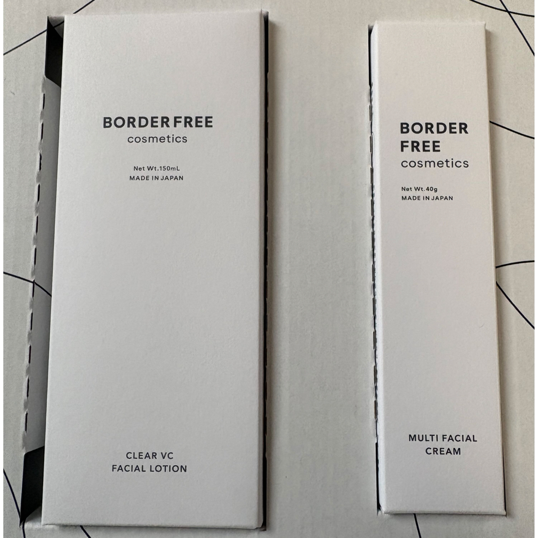 ボーダーフリーコスメティクス 化粧水クリームセットの通販 by サナ