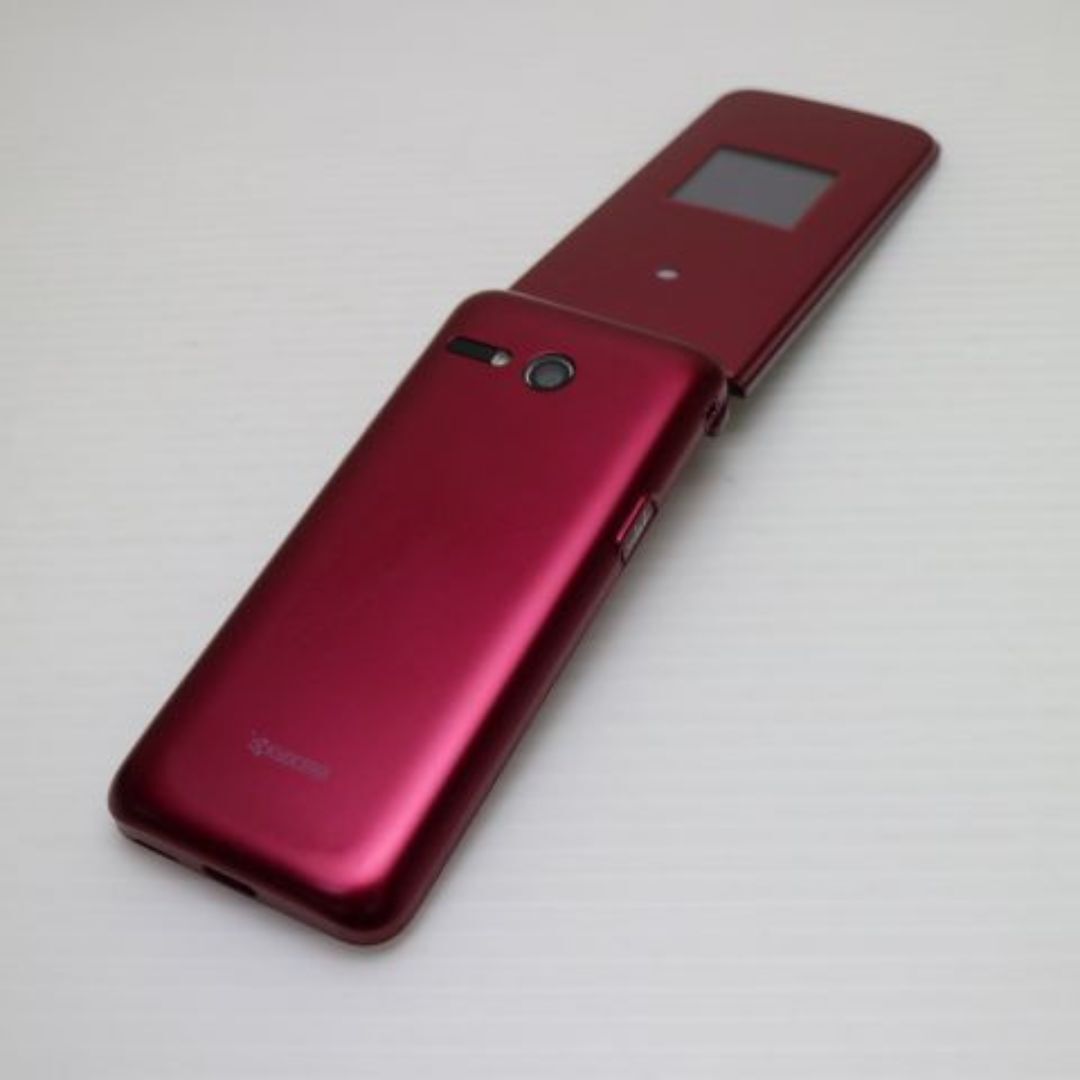 京セラ - かんたんケータイ ライト KYF43 ワインレッド M444の通販 by