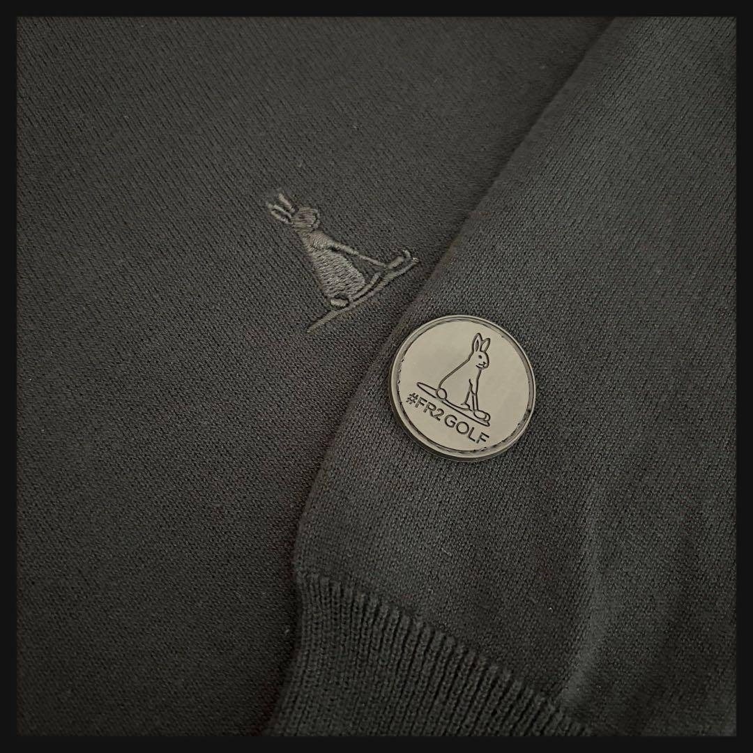 FR2 - 【美品】FR2ゴルフ セーター 刺繍ロゴ コットンニット メンズL