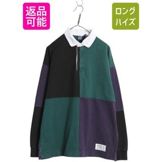 GAP - 90s オールド ギャップ 長袖 ラガーシャツ メンズ L / ラグビー