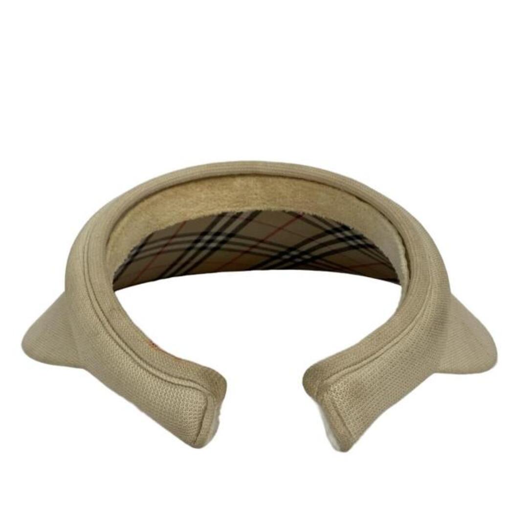 BURBERRYGOLF(バーバリーゴルフ) サンバイザー 56〜59cm - ベージュ