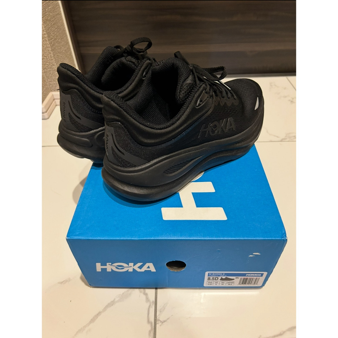 HOKA ONE ONE - 【ほぼ未使用】ホカ ボンダイ 9 ブラック 26.5cmの通販