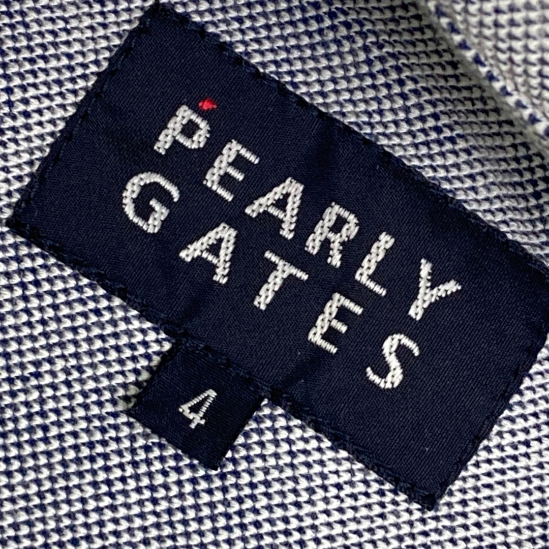サイズ：4 PEARLY GATES パーリーゲイツ 長袖ポロシャツ ネイビー系
