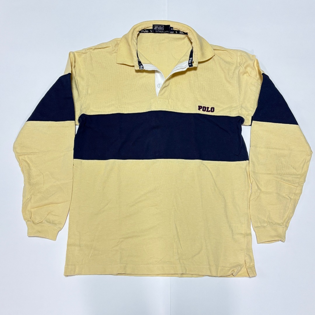 POLO RALPH LAUREN - 90s ヴィンテージ ポロ ラルフ ローレン 黄/紺