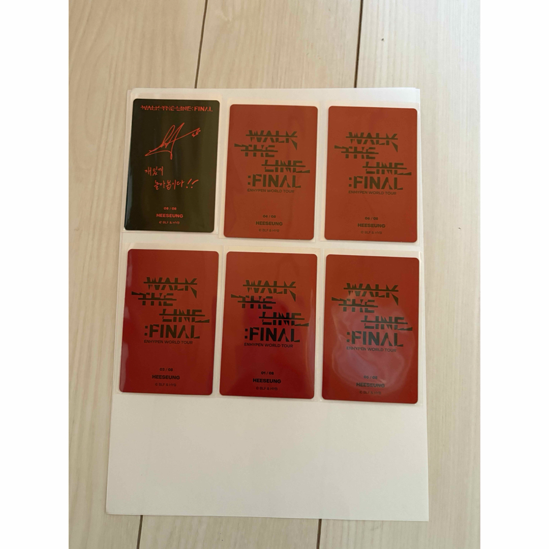 ENHYPEN - ENHYPEN WALK THE LINE:FINAL ヒスントレカの通販 by マリモ