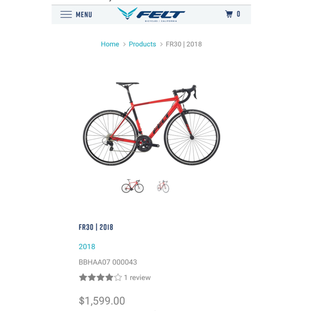 FELT - FELT FR 30 54 アルミロードバイク レッドの通販 by camtu's