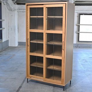 a.depeche 11万「cadeal slide glass cabinet high」キャビネット