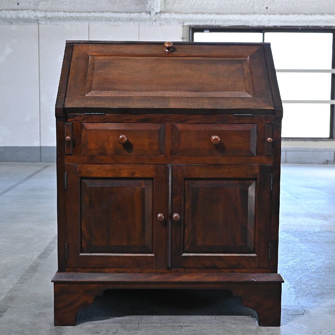 松本民芸家具 35万「60型」ライティングビューロー B ミズメザクラ