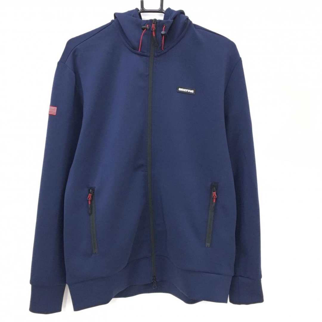 BRIEFING - 【超美品】ブリーフィング ジップパーカー ネイビー 背面