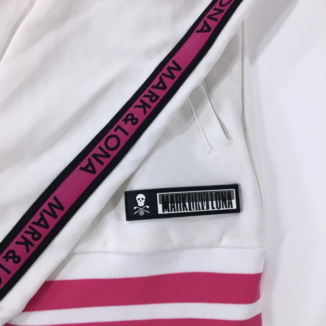 MARK&LONA - 【美品】マークアンドロナ ジャケットブルゾン 白×ピンク