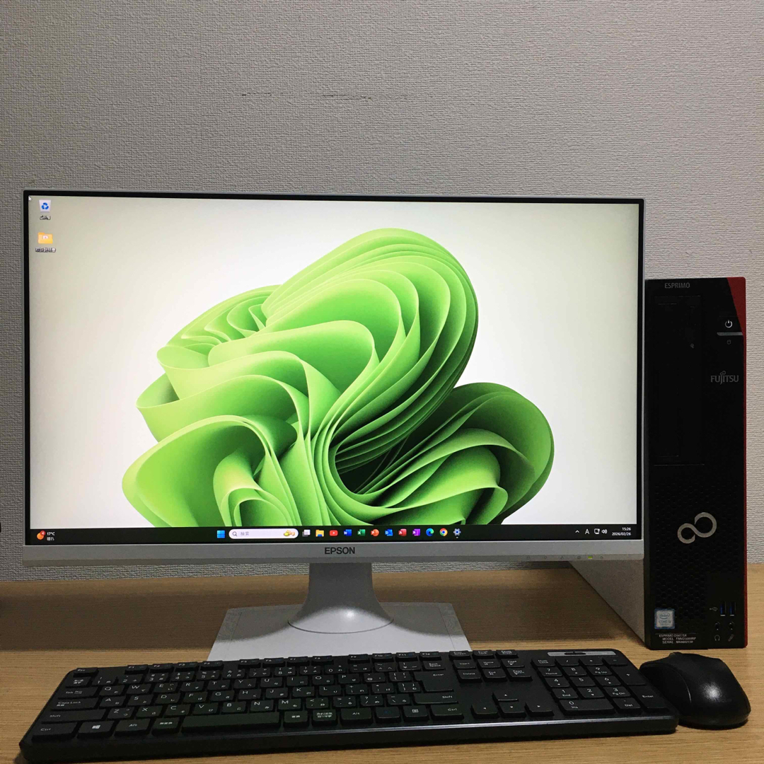 富士通 - 富士通 ESPRIMO Win11 快速i3 8Gメモリ 新品SSD 23.8'の通販