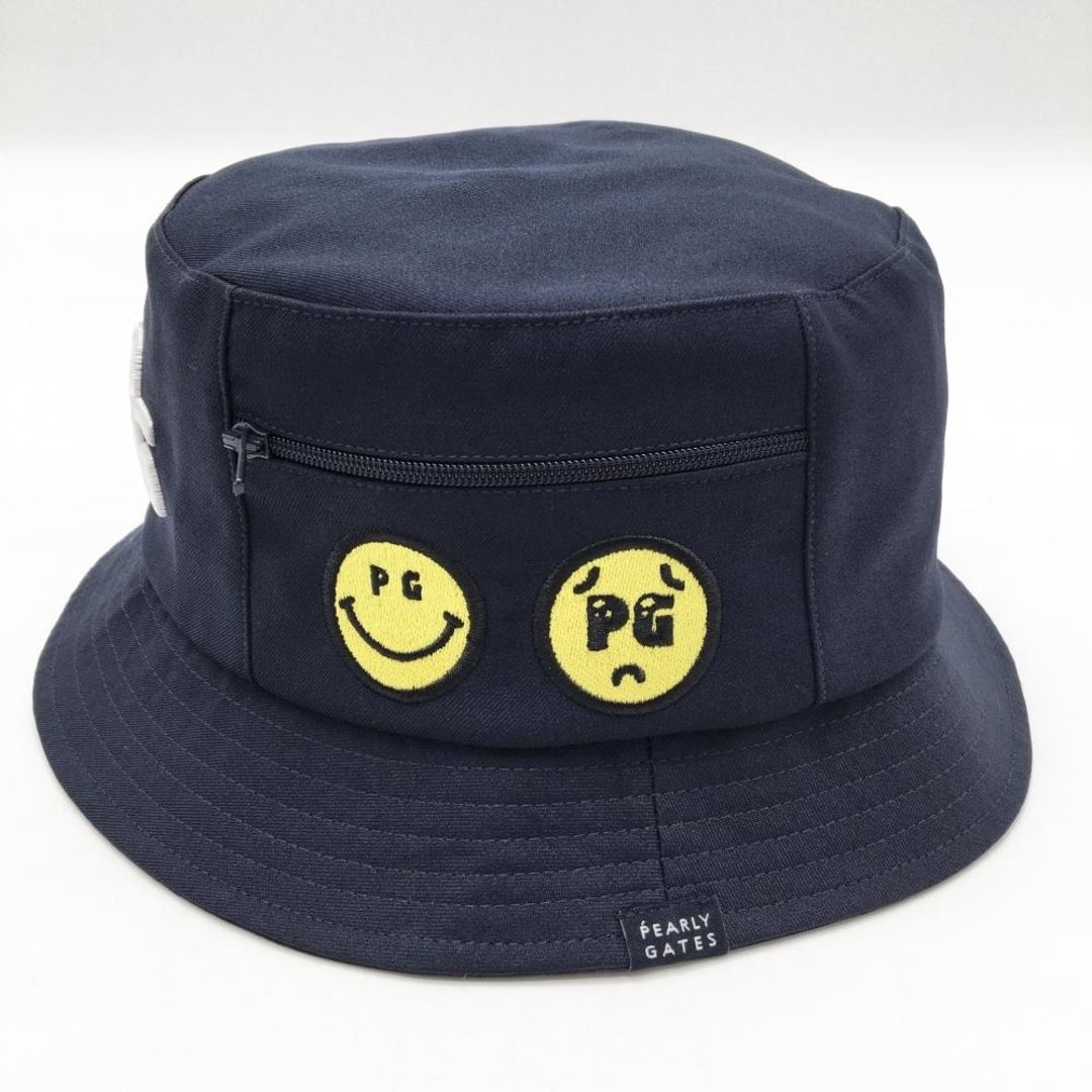 PEARLY GATES - 【超美品】パーリーゲイツ ハット ネイビー ニコちゃん