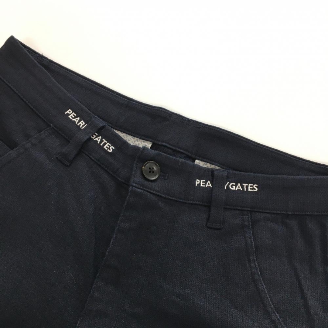 PEARLY GATES - パーリーゲイツ パンツ ネイビー ベルト部ロゴ白