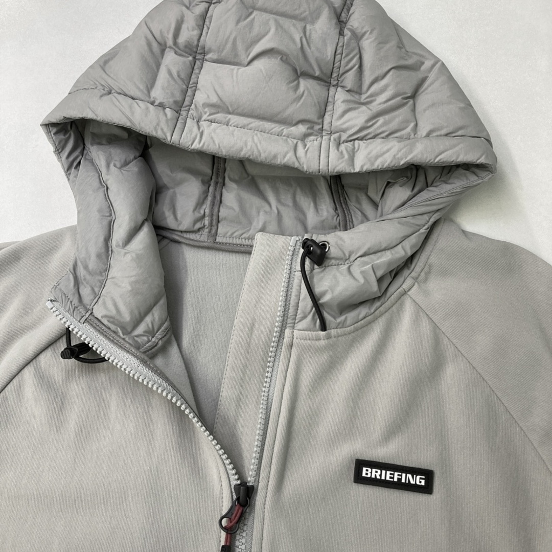 サイズ：XL BRIEFING GOLF ブリーフィング フード付 ダウン ジップ